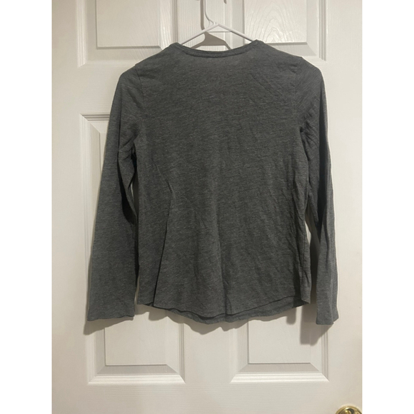 SO Girl’s Grey “unicorn” Long-sleeve Graphic Tee Shirt Sz. L-10/12 - Picture 2 of 5